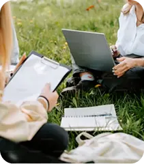 Women working outdoors